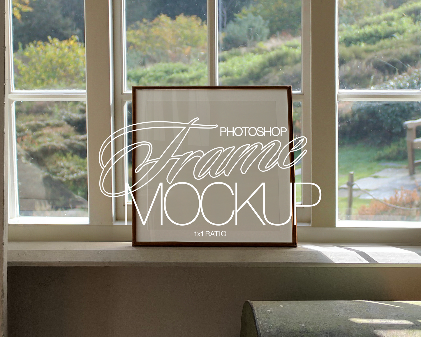 Large 1x1 Frame in Countryside Mockup