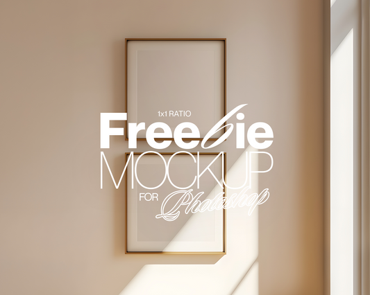 Two 1x1 Frames with Natural Light Freebie Mockup