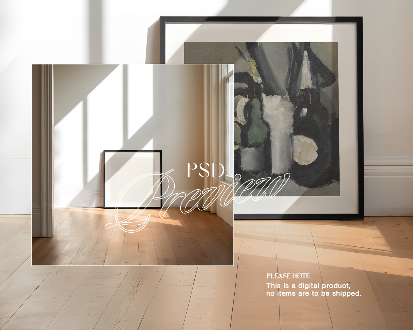 1x1 Frame in Loft Interior Mockup