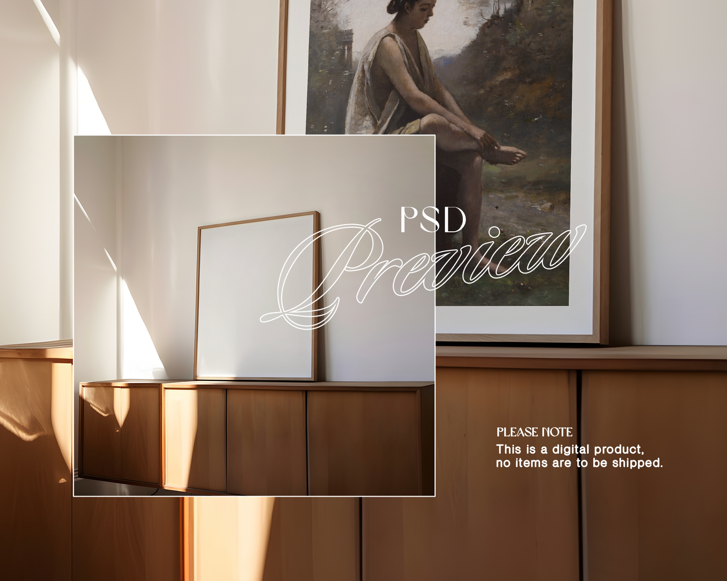 4x5 Leaning Frame Mockup