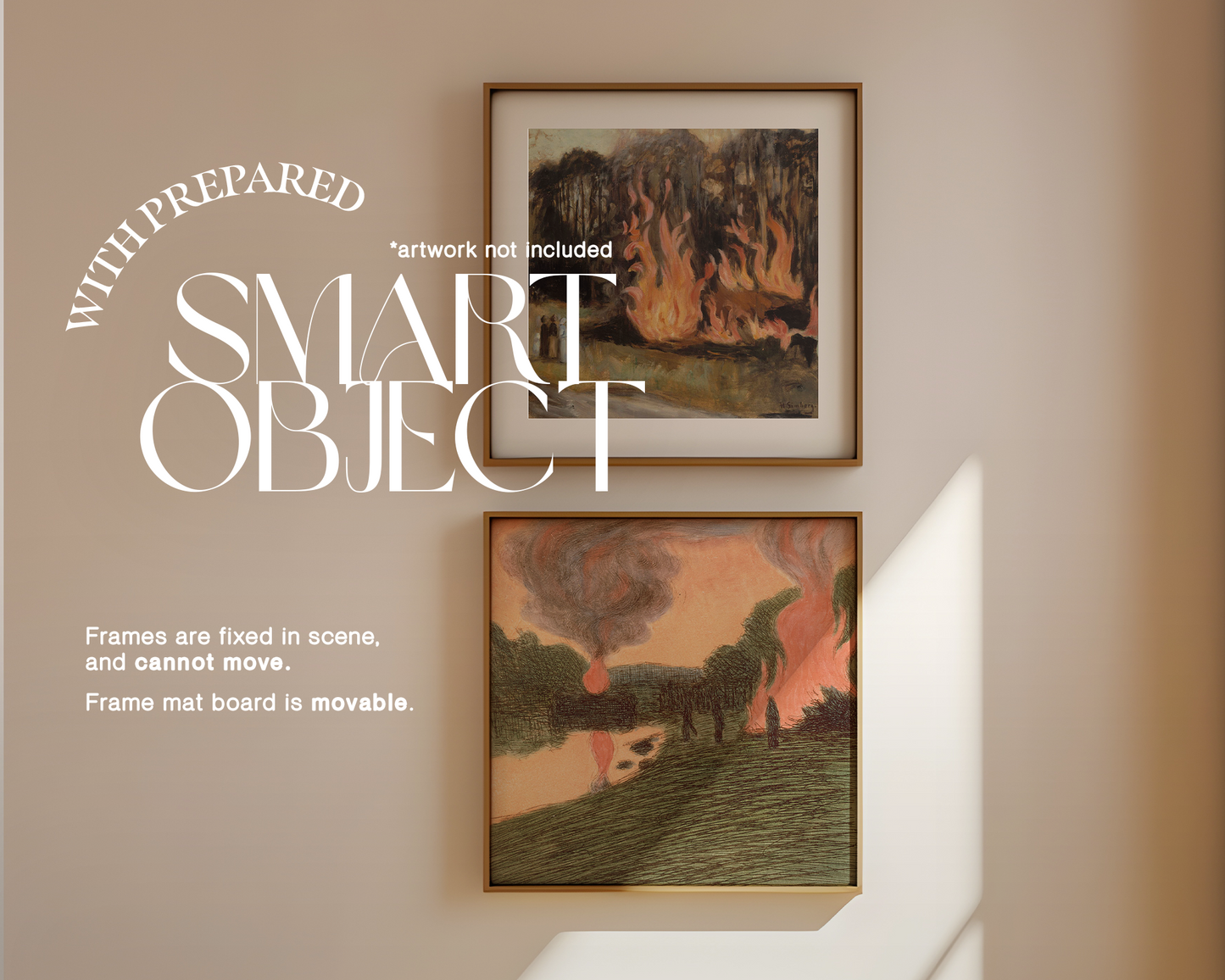 Two 1x1 Frames with Natural Light Freebie Mockup