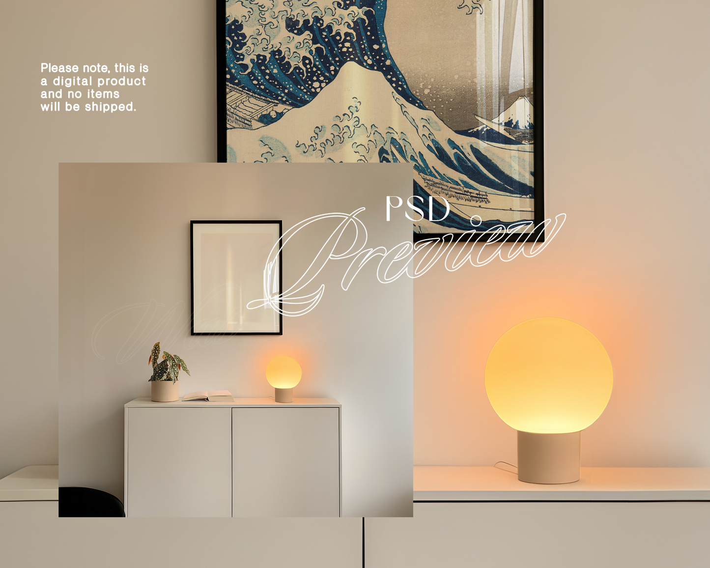 4x5 Black Frame in Cosy Interior Mockup