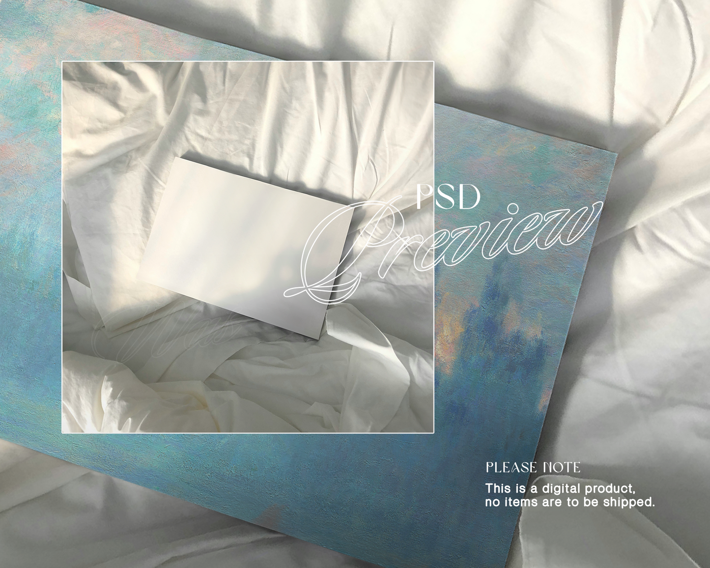 A4 Paper on Luxurious Sheets Mockup