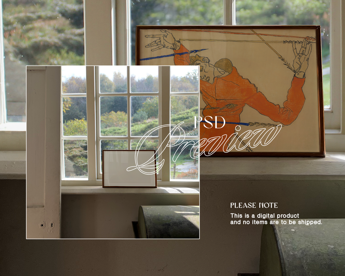 DIN A Landscape Countryside Mockup