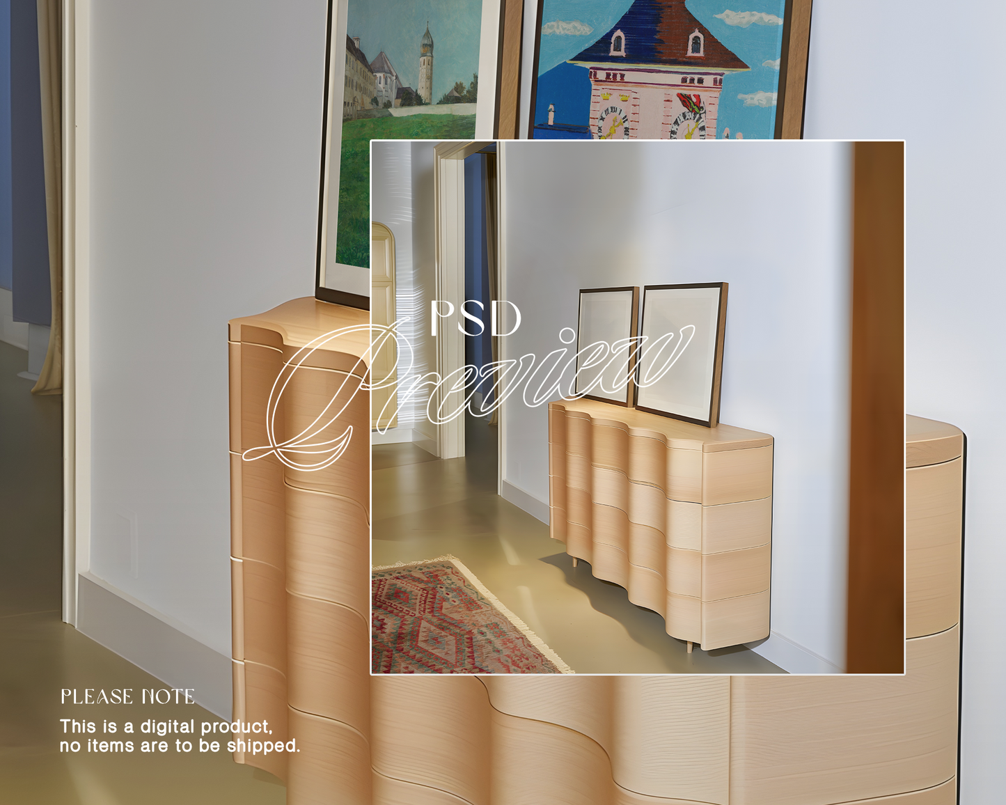 Set of Two 4x5 Ratio Frames Mockup