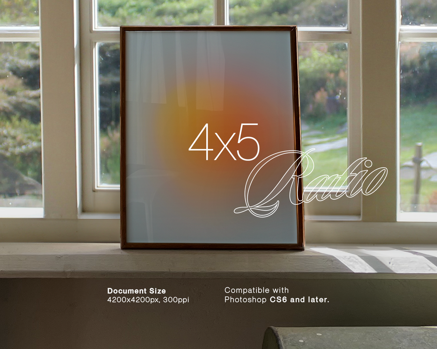 4x5 Vertical Countryside Mockup