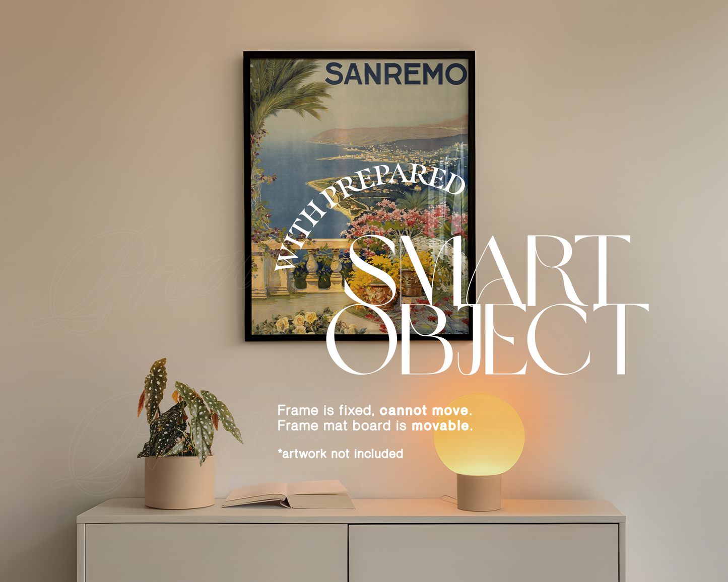 4x5 Black Frame in Cosy Interior Mockup