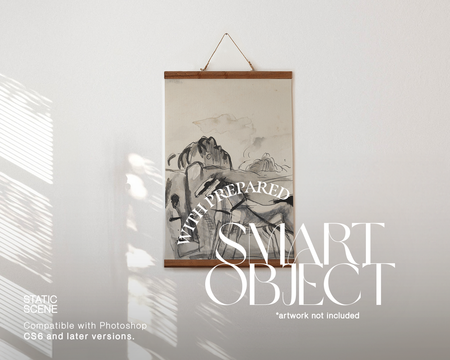 A4 Poster Hanger Mockup