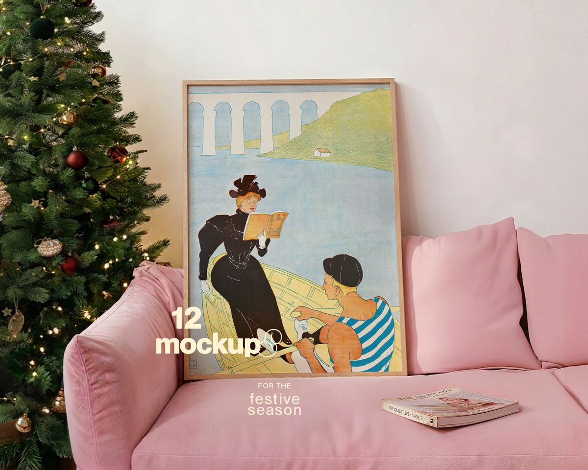 The Pretty Christmas Bundle: 12 DIN A Frame Mockups