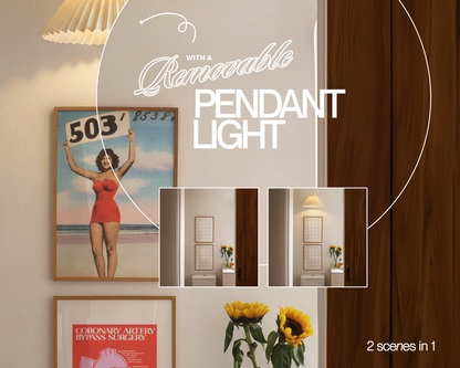Two DIN A Vertical Frames in Bathroom Scene