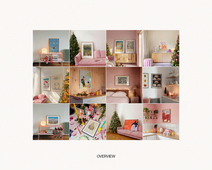 The Pretty Christmas Bundle: 12 DIN A Frame Mockups