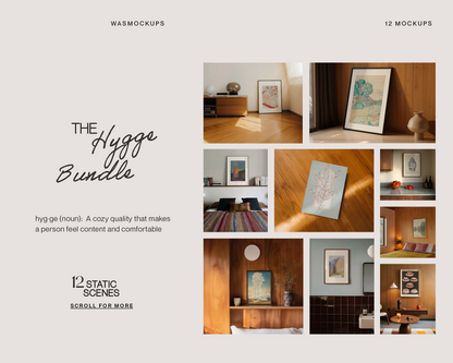 The Hygge Mockup Bundle: 12 Vertical DIN A Mockups