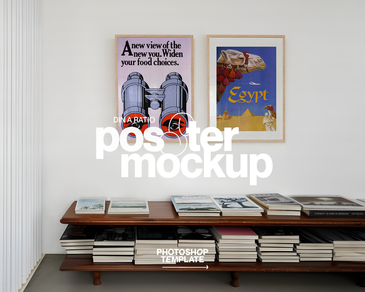 DIN A Two Frame Minimalist Mockup