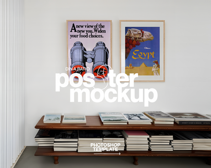 DIN A Two Frame Minimalist Mockup