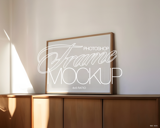 4x5 Landscape Frame Sunlight Mockup