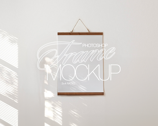 3x4 Poster Hanger Mockup