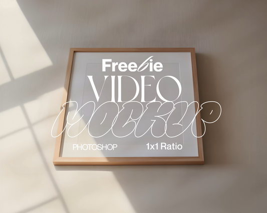 1x1 Frame Video Mockup Freebie