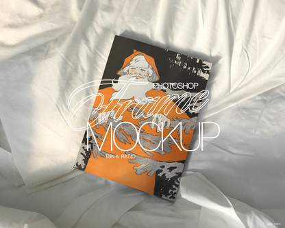 A4 Vertical Print on Luxurious Sheets Mockup