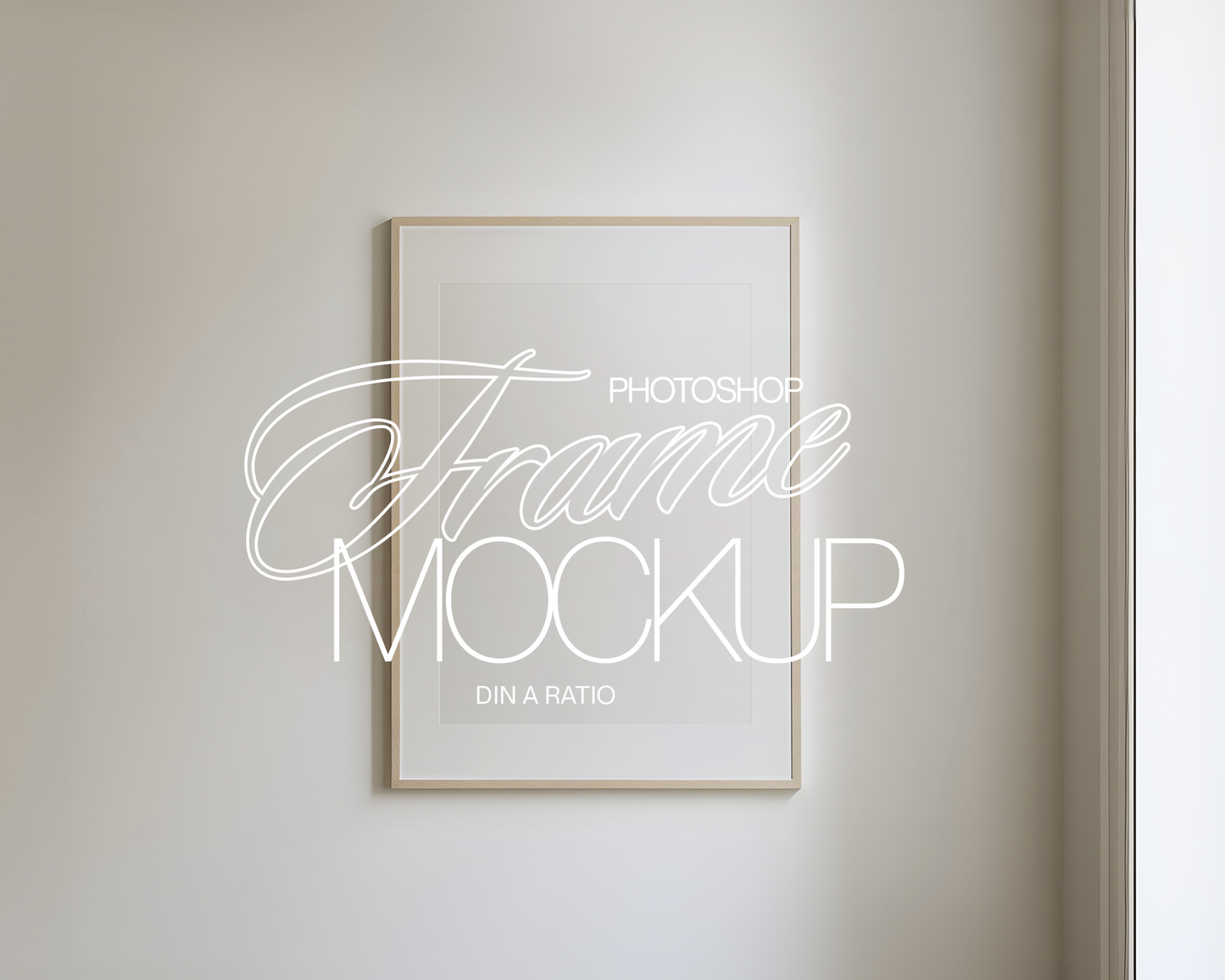 DIN A Minimal Wall Art Frame Mockup