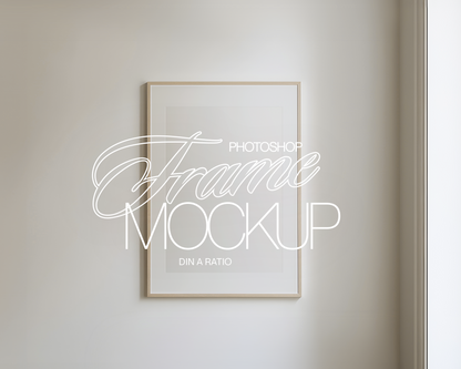 DIN A Minimal Wall Art Frame Mockup