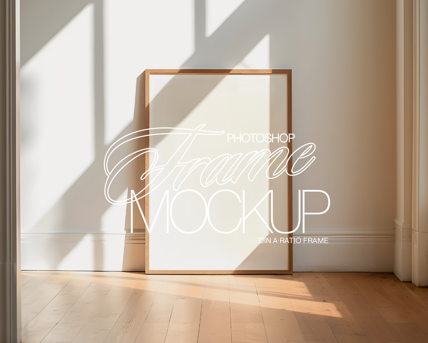 DIN A Leaning Frame Classic Loft Mockup