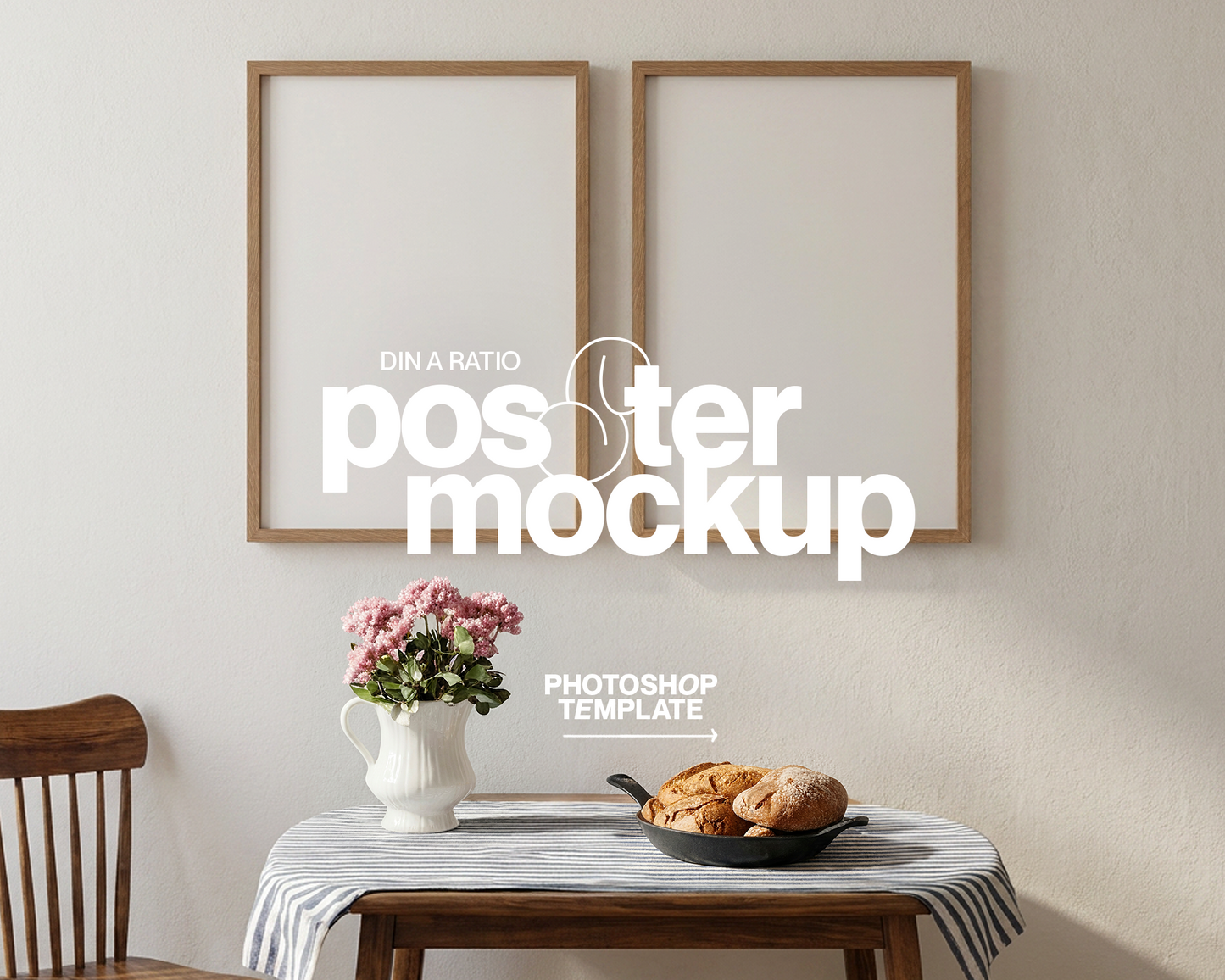 Set of Two DIN A Frames Classic Scene Mockup