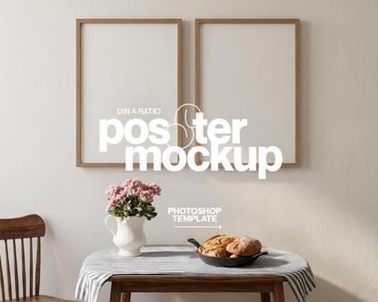 Set of Two DIN A Frames Classic Scene Mockup
