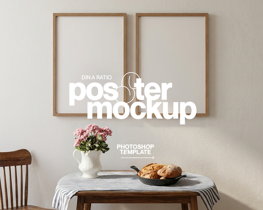 Set of Two DIN A Frames Classic Scene Mockup