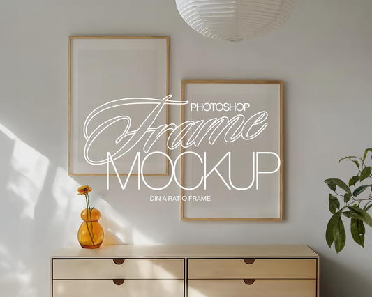 Set of Two Frames Interior Scene Mockup