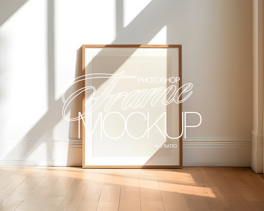 4x5 Vertical Frame Loft Sunlight Mockup