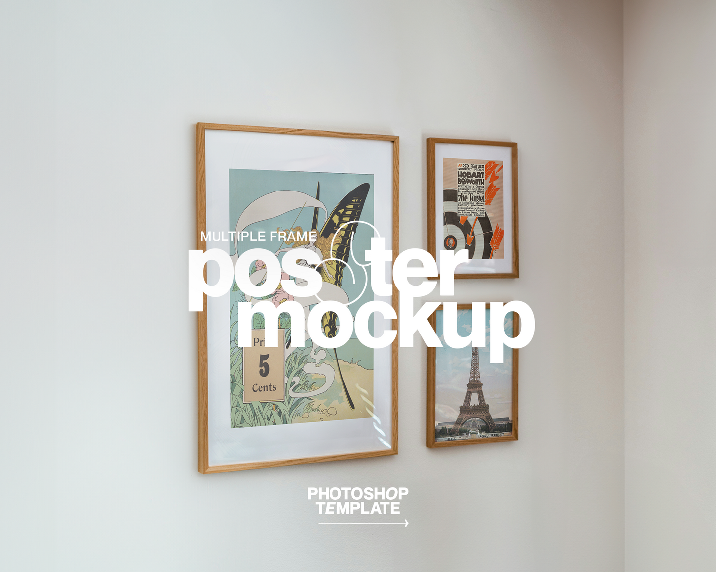 A2 and A4 Frames in Minimalist Scene Mockup