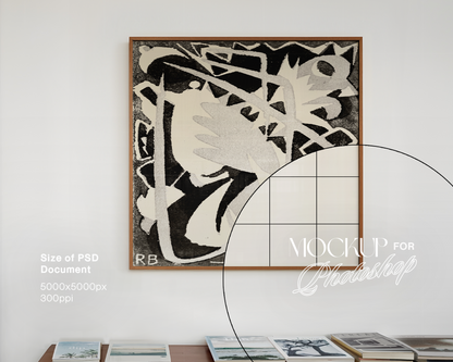 1x1 Frame in Minimalist Living Interior