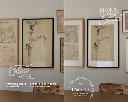 DIN A and 1x1 Gallery Wall Dining Mockup