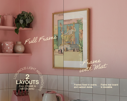 The Pretty Christmas Bundle: 12 DIN A Frame Mockups