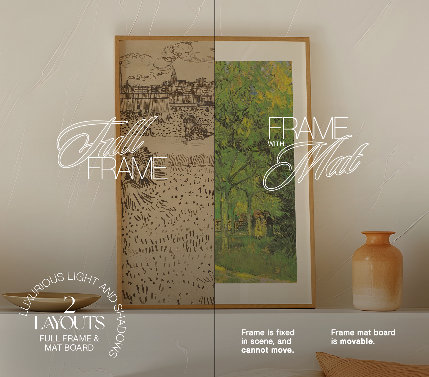 DIN A Frame Bohemian Style Mockup