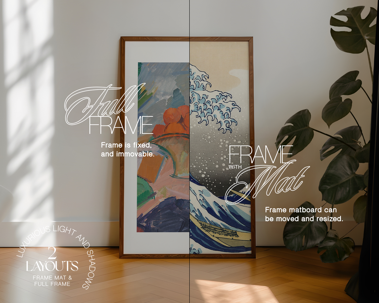 3x5 Leaning Frame Interior Scene Mockup