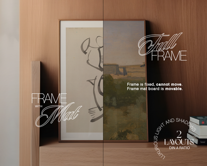 A4 Wood Frame Wooden Shelf Mockup