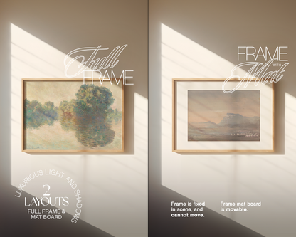 DIN A Horizontal Wood Frame in Minimalist Scene Mockup