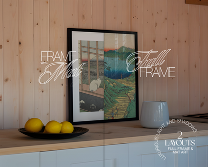 4x5 Black Frame Kitchen with Citrus Mockup