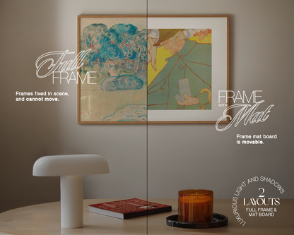 A2 Frame in Cosy Interior Mockup