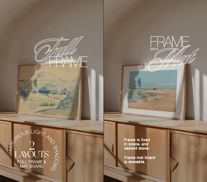 DIN A Landscape Fame Sunlit Arch Mockup