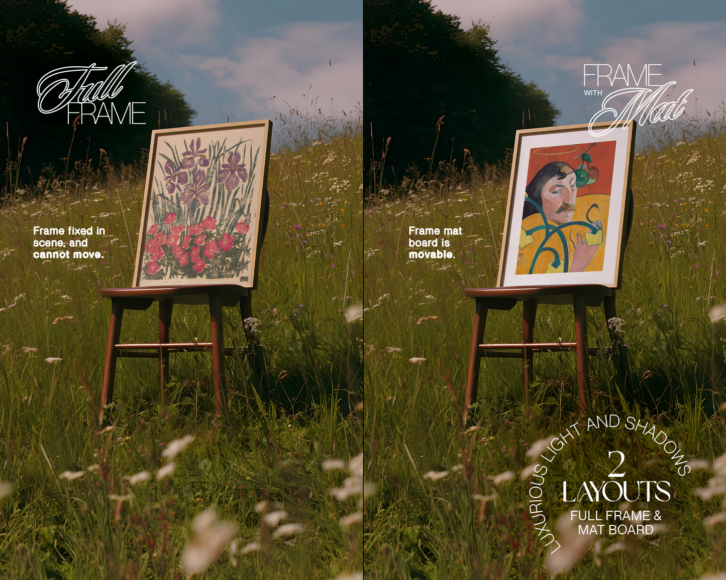 DIN A Frame in Magical Meadow Mockup