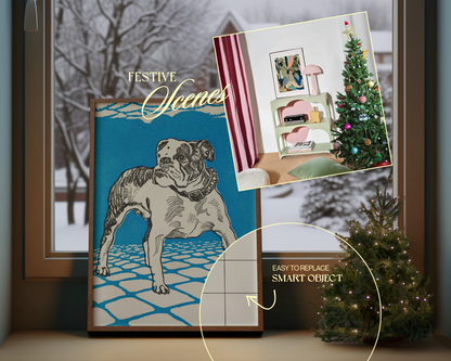 32 Festive Frames - Poster Mockup Bundle