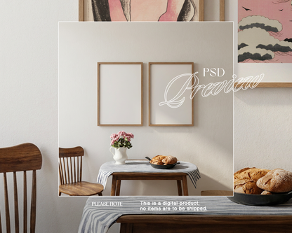 Set of Two DIN A Frames Classic Scene Mockup