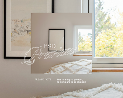 DIN A Black Frame Light And Airy Mockup