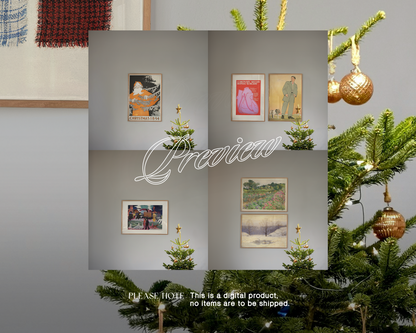 4 x Minimalist Festive Frame Mockups Bundle