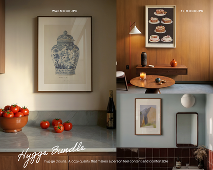 The Hygge Mockup Bundle: 12 Vertical DIN A Mockups