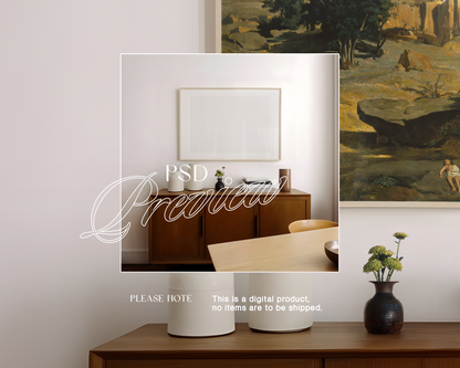 DIN A Landscape Frame Sideboard Mockup