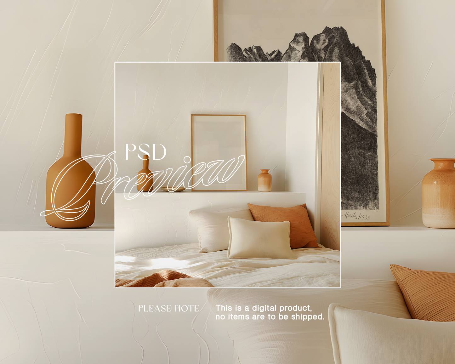 DIN A Frame Bohemian Style Mockup