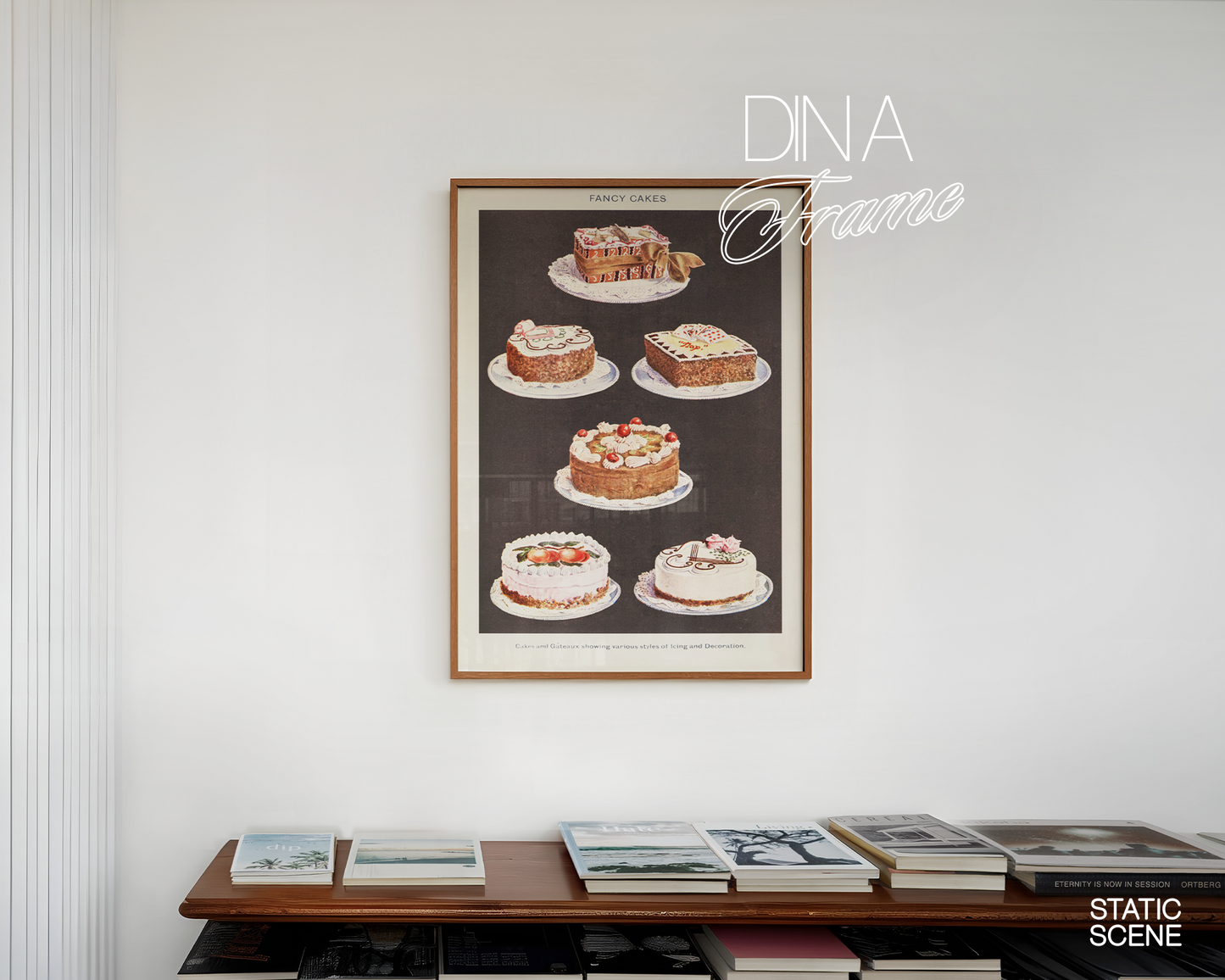 DIN A Vertical Frame in Minimalist Living Interior